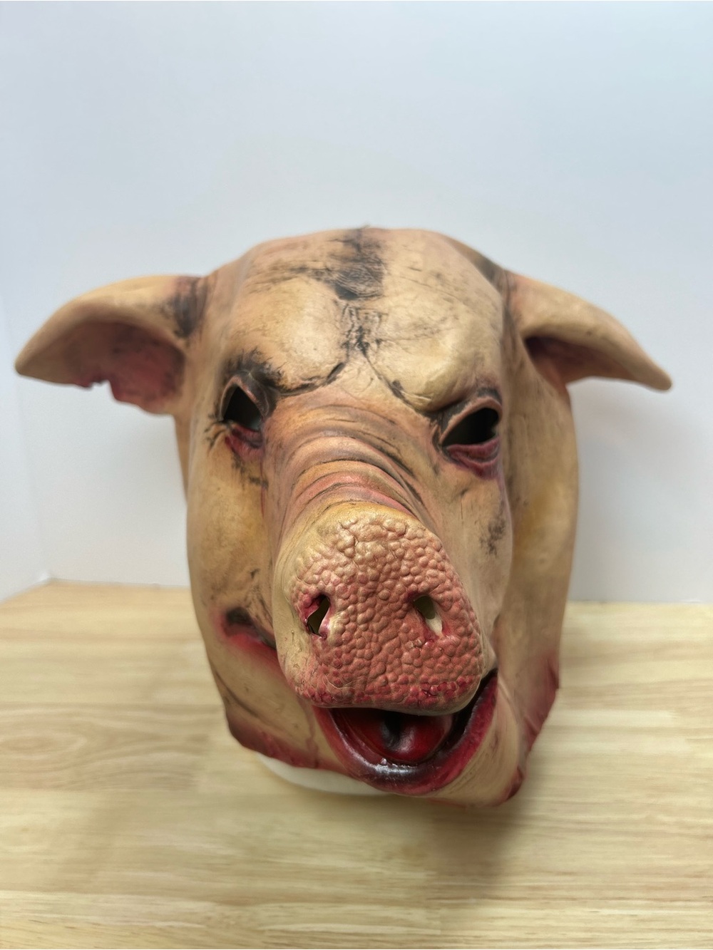 Scary Pig Mask Halloween Bloody Butcher Animal Latex Costume Horror Cosplay OS